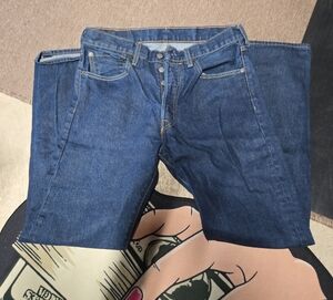 Levi's 501 Dark Blue Relaxed Jeans